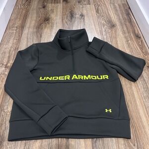 Under Armour Womens Sweatshirt - Size Medium - Rare Olive Green - Volt Logo